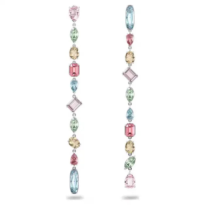 YEEVAA Candy Colorful Imitation Crystal Dopamine Unique Design Choker Necklace Bracelet Earrings, Jewelry for Women Bridal Gift