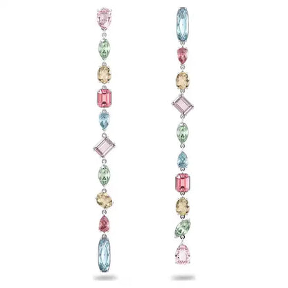 YEEVAA Candy Colorful Imitation Crystal Dopamine Unique Design Choker Necklace Bracelet Earrings, Jewelry for Women Bridal Gift