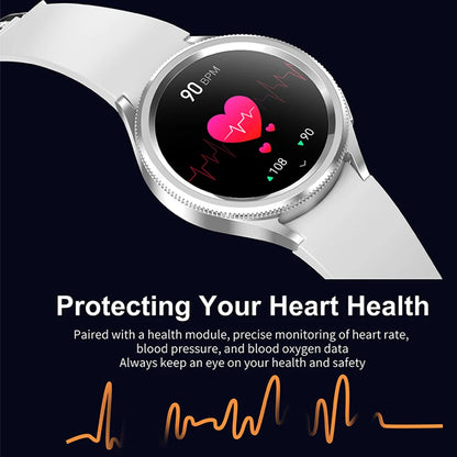 2025 New Smart Watch 6 Classic Smart Watch Fashion Men Sports Fitness Waterproof Heart Rate AMOLED HD Bluetooth Call Smartwatch