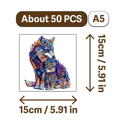 Bear and Animal World Theme Wooden Jigsaw Puzzle Wood Home Decor Painting Christmas and Halloween Gift Toy for Teen and Kid