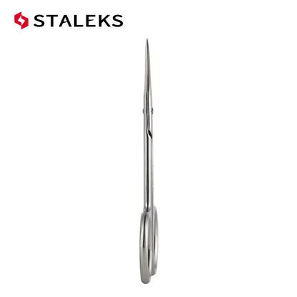 STALEKS SC-31-1 Russian Nail Scissors High Quality Stainless Steel Eyebrow Scissors Trim Nose Hair Makeup Scissor Manicure Tools