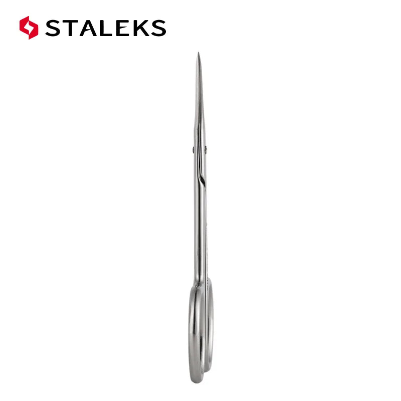 STALEKS SC-31-1 Russian Nail Scissors High Quality Stainless Steel Eyebrow Scissors Trim Nose Hair Makeup Scissor Manicure Tools