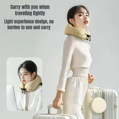 2025 Memory Foam Travel Neck Pillow Ergonomic Support for Airplane Car Office Comfortable Head Rest Auto Interior Accessories
