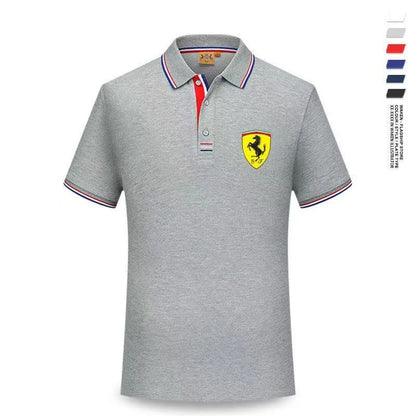 For Ferrari F430 Stradale 458 488 612 F12 High Quality F1 Racing Team Sport Training Short-sleeved Summer Men Women POLO T-shirt