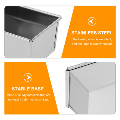Stainless Steel Nonstick Loaf Tin Versatile Easy Clean Unique Design Even Heating Baking Bread Pans Bread Pan