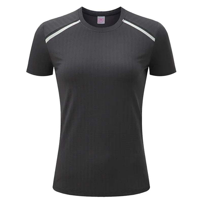 Women's Gym Jogging T-shirt Marathon Running Short Sleeve Tops Outdoor Ladies Sports Shirts Fitness Sweatshirt Yoga Dry Fit Tee