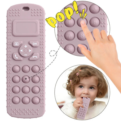 Mother Kids 1PC BPA Free Silicone Baby Toys TV Remote Control Shape Teether Toys Newborn Rodent Chewing Toys Baby Accessories