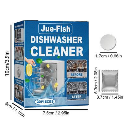 Jue Fish Dishwasher Cleaning Sheet Desktop Built-In Drawer Dishwasher Specific Stain Removal For Dishwasher Washing Machine