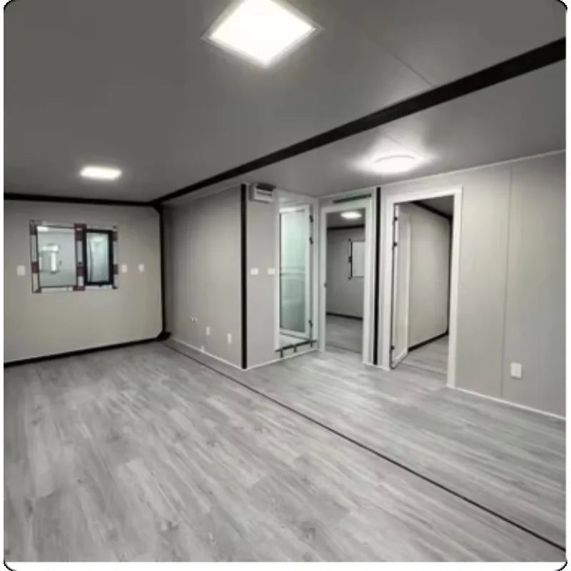 Prefabricated Houses Housing20Ft Expandable Container House Steel Van House Design with 40X40for Bedroom Mobile Modular Home