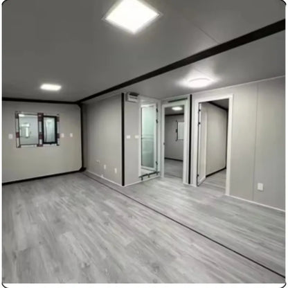 Prefabricated Houses Housing20Ft Expandable Container House Steel Van House Design with 40X40for Bedroom Mobile Modular Home