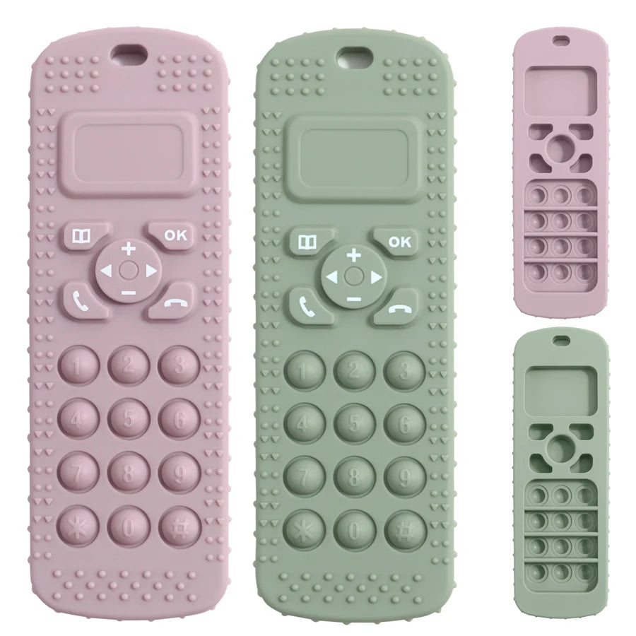 Mother Kids 1PC BPA Free Silicone Baby Toys TV Remote Control Shape Teether Toys Newborn Rodent Chewing Toys Baby Accessories