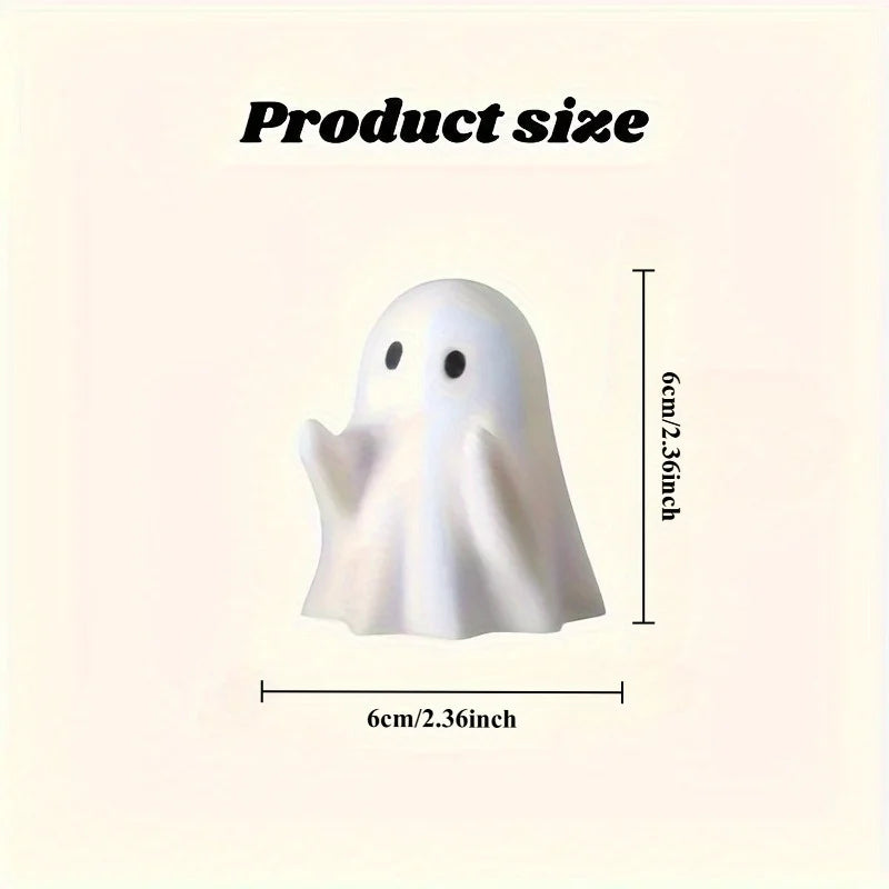 1pc Cute Ghost Pen Holder | Resin Craft Decoration, Anime Inspiration, Tension Mount, with Holiday Theme, for Office, Home