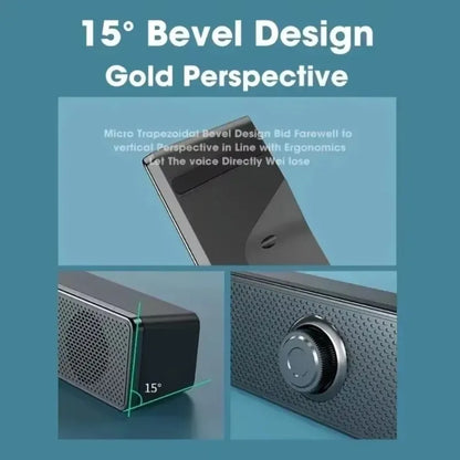 USB Powered Bluetooth PC Soundbar Wired and Wireless Speaker Soundbar for TV Pc Laptop Gaming Home Theater Surround Audio System