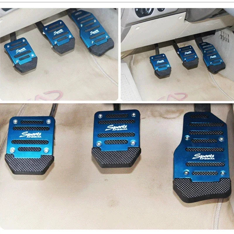 Automotive pedal aluminum alloy universal type modified brake accelerator clutch aluminum alloy pedal anti-skid pad