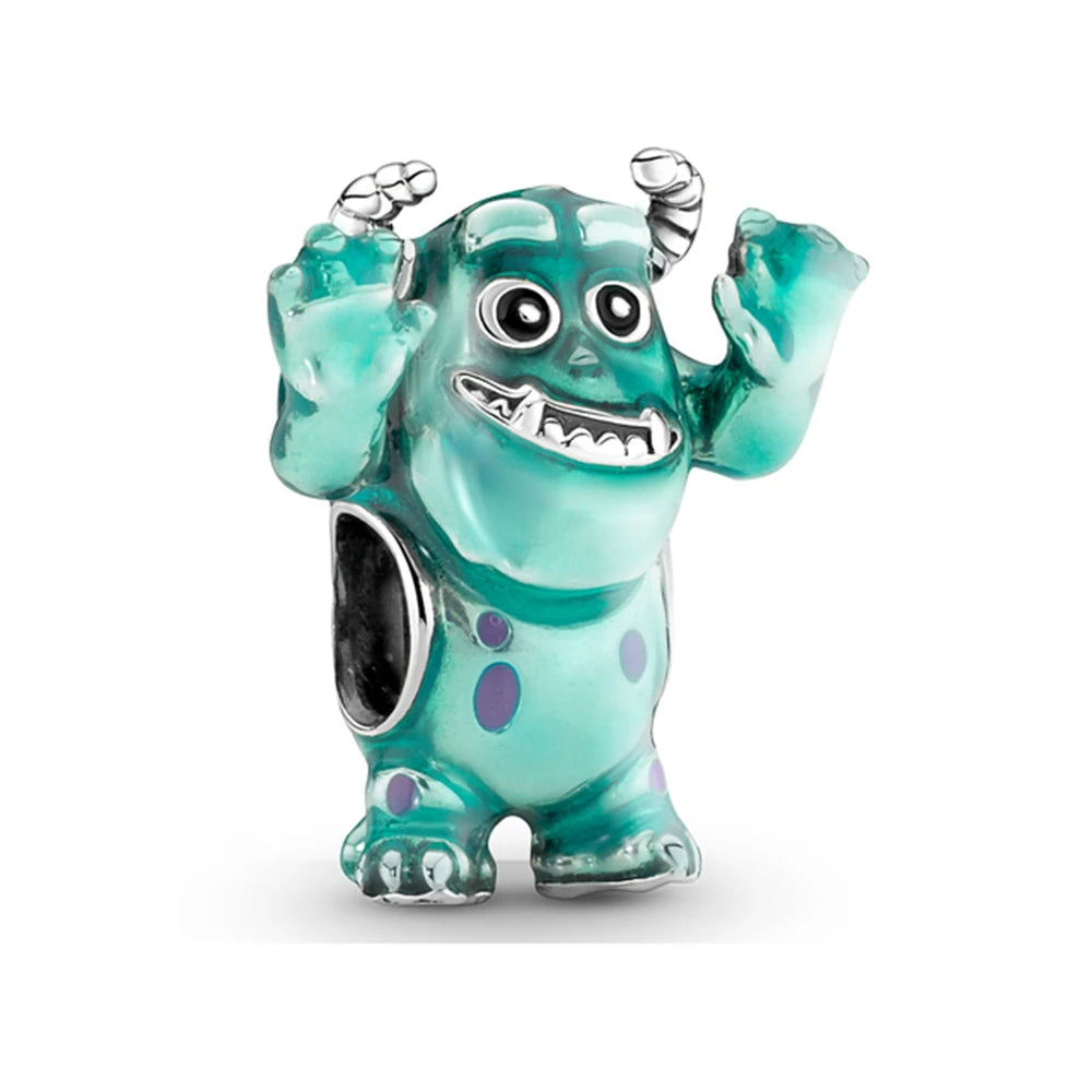 Hot Sell 925 Silver DIY Beads Jewelry Charms Bracelet Mickey Minnie Princess Christmas Stitch Robots Marvel Cute Miniso Disney