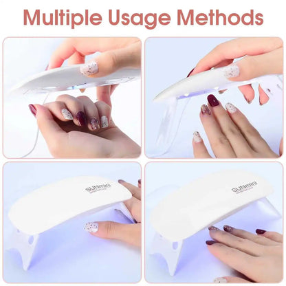 Mini Nail Dryer Machine Nail Lamp UV Light  LED Manicure Lamp for Drying Polish Varnish USB Rechargeble Beauty Health Tool