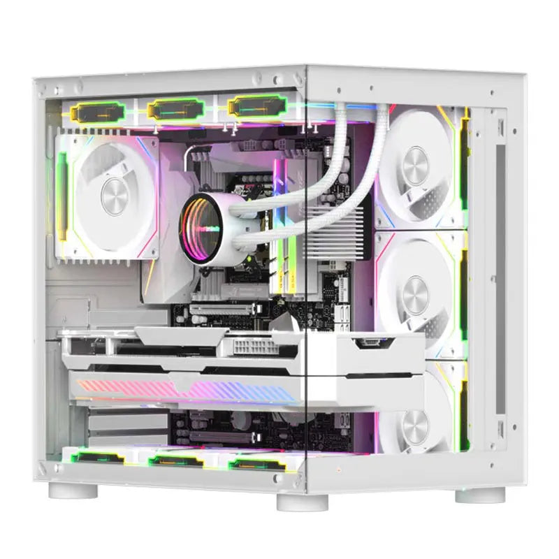 Power Train PRISM 5 Pro Computer Chassis Fan 120mm ARGB 4Pin PWM Quiet CPU Cooling Fan 12V Large Air Volume 56.8CFM/600-1500RPM
