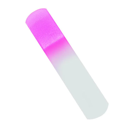 1pc Gradient Handle Glass Crystal Foot File Remove Dead Skin Calluses Pedicure Tool Quick Foot Smooth Beautification Care Tools