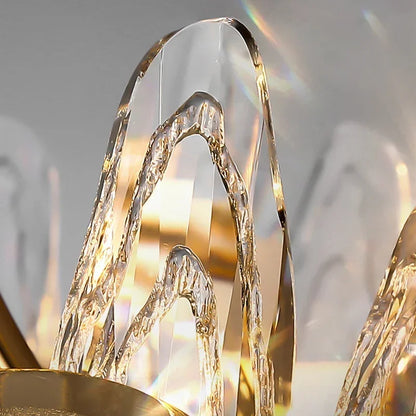 Living Room Luxury Crystal Chandeliers Modern Island Lighting Golden Lobby Decorative Lights
