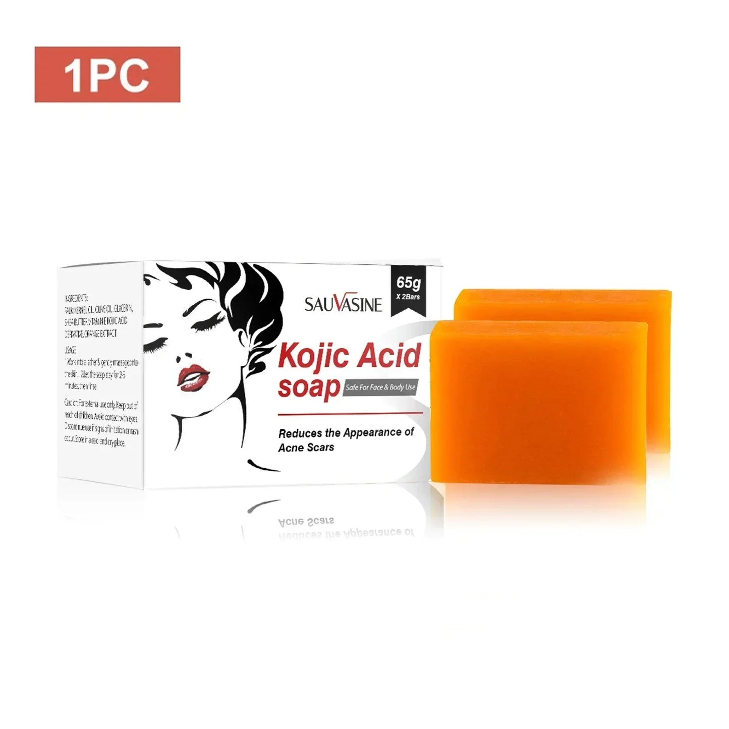 Kojic Acid Soap Soap in Sheets Cleansing Face Even Skin Tone Whitening Soap Oil Control Moisturizing Beauty Health Skin Care
