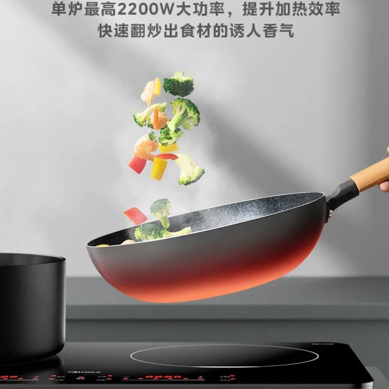 3500W Double Burner Induction Cooker High Power Even Heat Cooking Mobile Electric Stove Fogão De Indução Frete Grátis