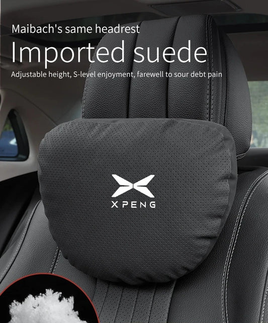 XPENG P5 P7 G3 G6 G9 X9 N5 F57 BETA Car Headrest Neck Support Seat Lumbar Cushion Breathable Soft Neck Pillow Auto Accessories