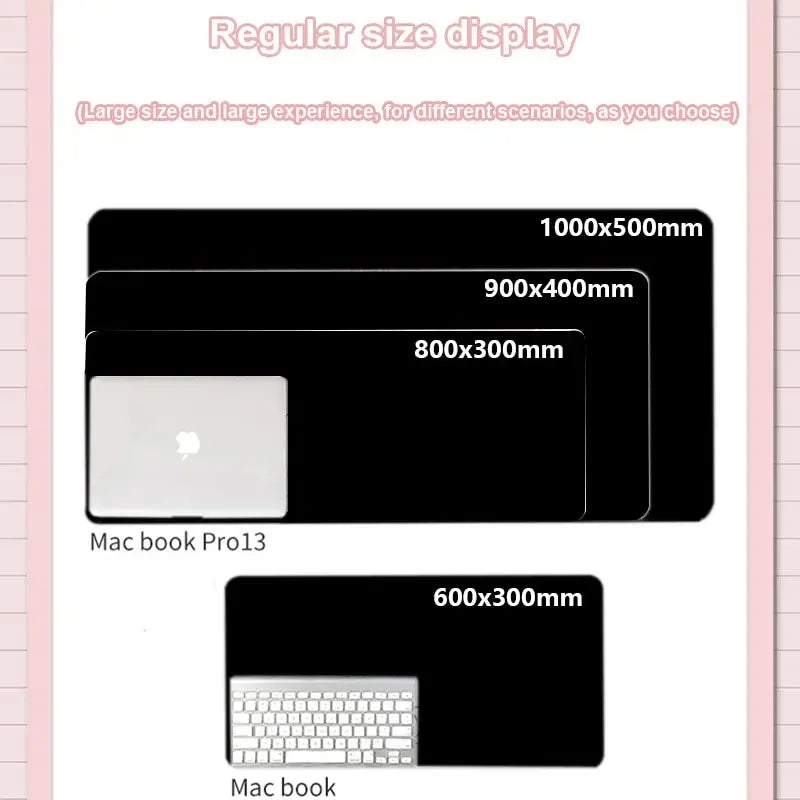White Mouse Pad Anime Large Mousepad Bleach Manga Panel Laptop Office Shounen Rubber Soft Table Mat Pc Gaming Non-Slip Carpet