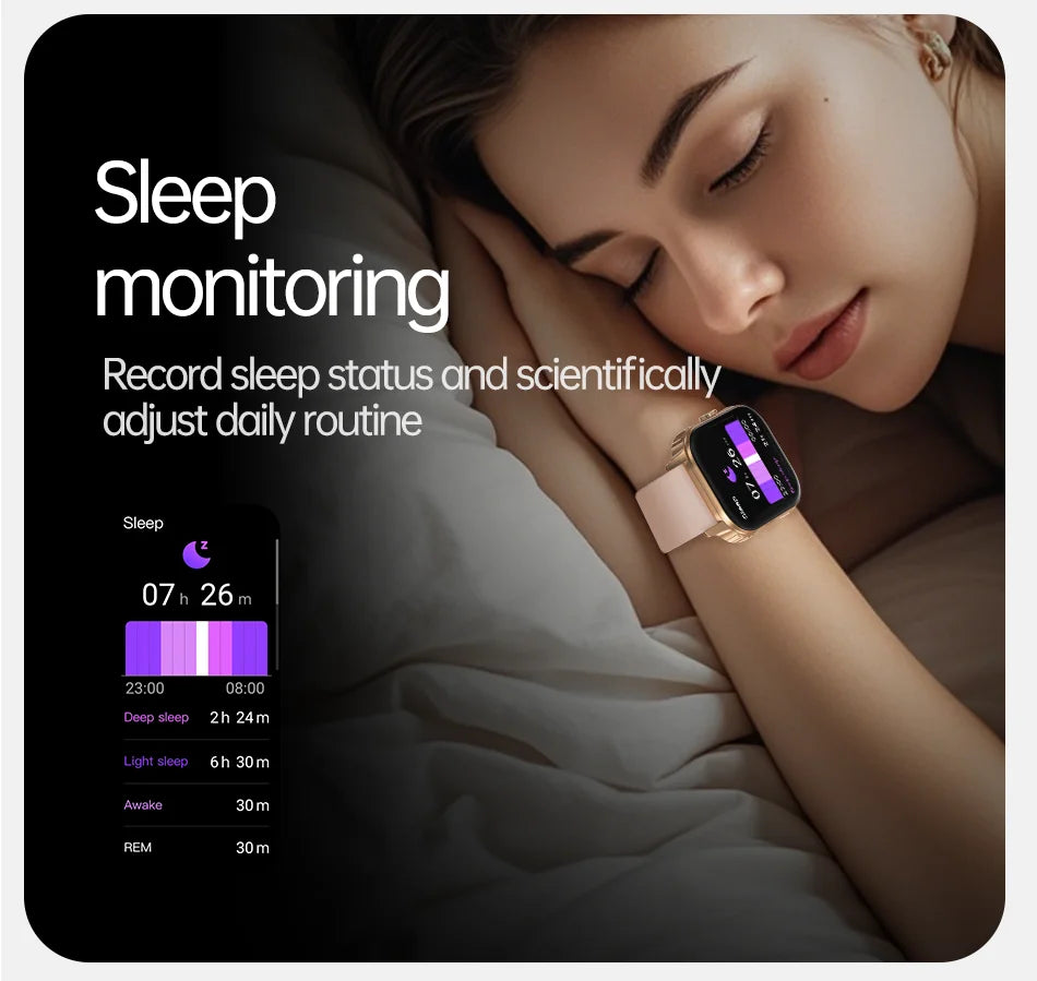 2025 new smart watch 1000MAH 2.04 inch ultra HD screen all day health heart rate detection 70+ sports IP68 waterproof BT call