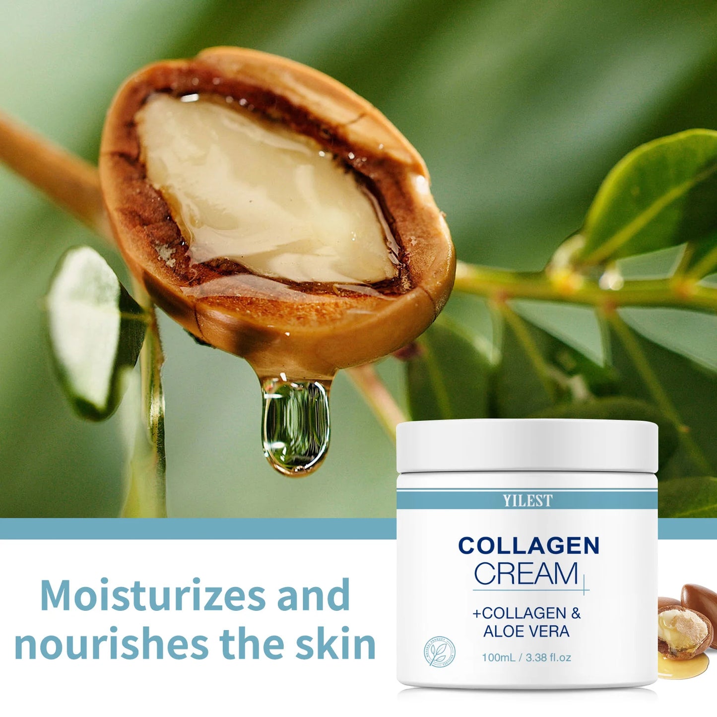 100g Collagen Cream Lifting Firming Smooth Wrinkles Face Cream For Deep Moisturizer Whitening Brighten Skin Care Products