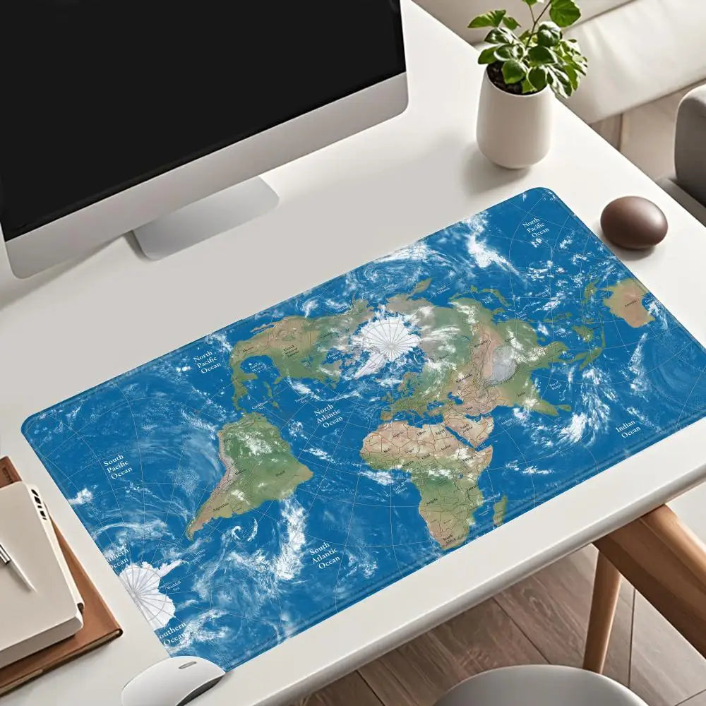 Large World Map Mouse Pad 90x40cm Desk Pad Non-Slip gamer Mouse Mat for Office and Home Decor gaming accessories