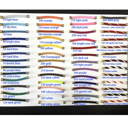 High Quality 1:1 Nylon Rope Fits 2.5cm Big Horseshoe Clasp Customized to Any Length Holiday Gift
