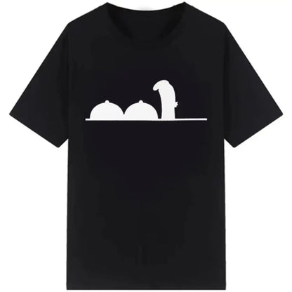 Funny Meme Tops Creative La Linea The Line Osvaldo Cavandoli TV T-Shirt Men Fashion Women's T Shirts Streetwear Tee Casual Tops