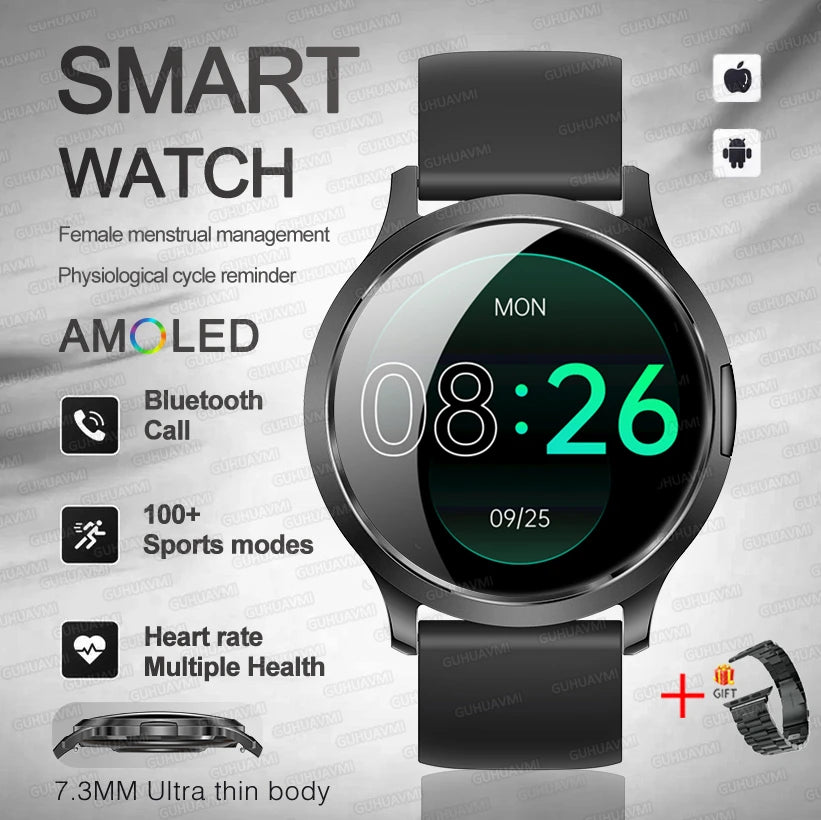 2025 New Smart Watch For Women Gift 1.32 Inch Full Touch Screen Sports Fitness Watches Bluetooth Calls Digital Smartwatch Ladies