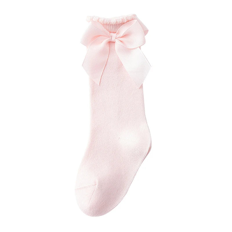 Baby Accessories New Girls' Socks Spring Summer Bow Princess Mother Kids Socks Wholesale Korean Children's Cotton Floor Socks