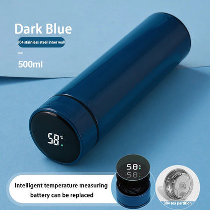 Smart Digital Water Bottle Keeps Cold And Heat Thermal Bottle Stainless Steel Thermos For Baby Children Kids Terms