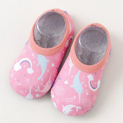Baby Cartoon Water Shoes Barefoot Aqua Socks Non-Slip Swimming Pool Beach Shoes Surf Kids Floor Sock Slippers Home Shoes