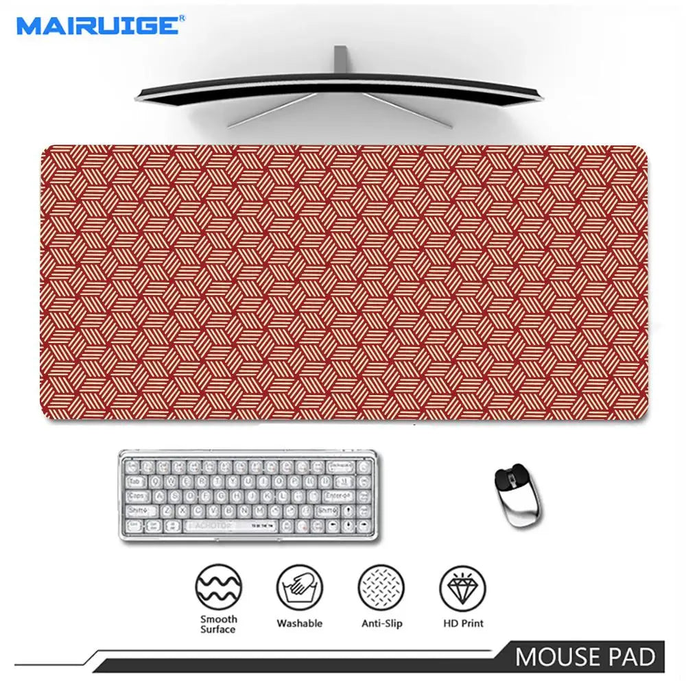 Line texture design Mouse Pad Large XXL Gaming carpet Rubber Lock keyboard Desk Mat Computer playmat Gamers work tablet office