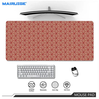 Line texture design Mouse Pad Large XXL Gaming carpet Rubber Lock keyboard Desk Mat Computer playmat Gamers work tablet office