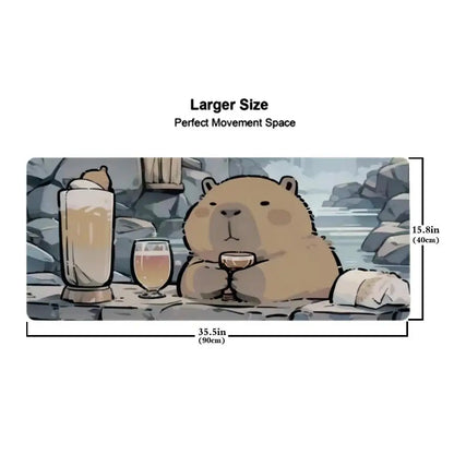 Cute Capybara Mouse Pad Keyboard Mousepad lauge 1200X600 mm Desk Mat PC Gamer Office Carpet Home Table pad