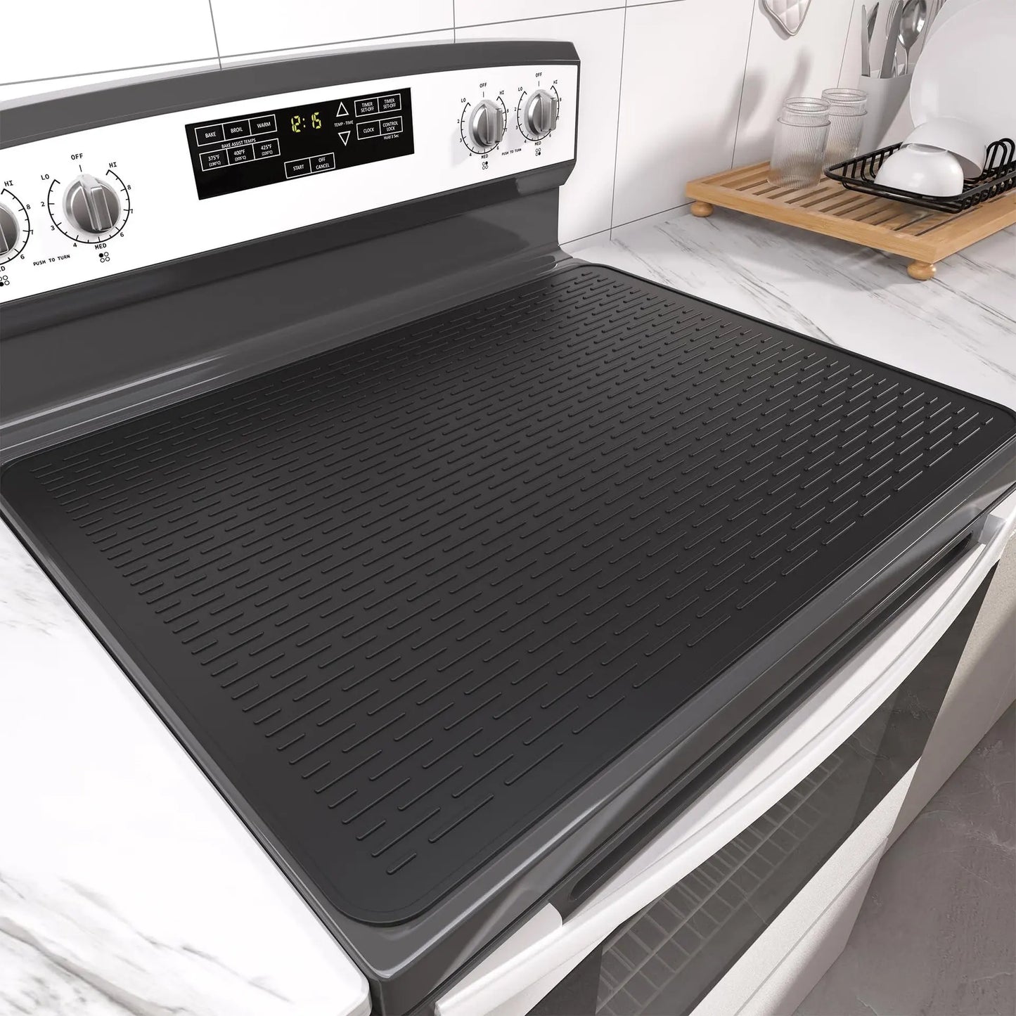 Induction Cooktop Mat Induction Cooker Cover Induction Cooktop Protector Mat Silicone Home Heat-resistant Non-Slip Kitchen Tools