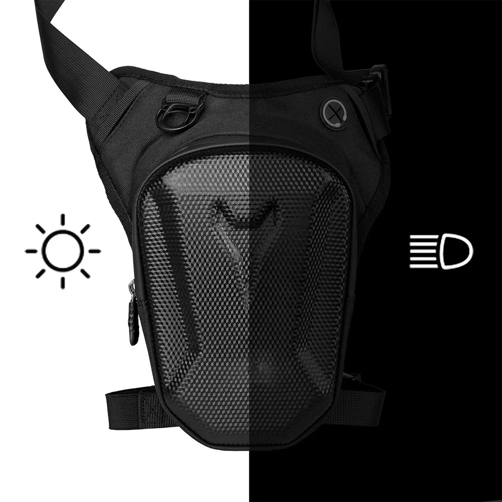 Motorcycle Leg Side Bag EVA Hard Shell Outdoor Casual Waist Bags Motorbike Mobile Phone Purse Hip Bum Pack