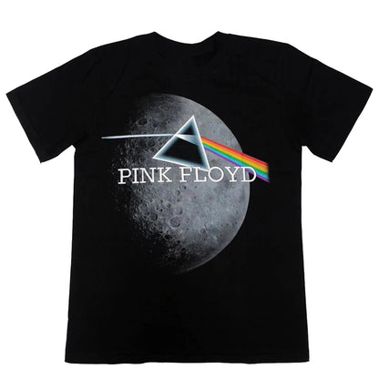 Pink Floyd Print T-shirt Men Women Cotton Hip Hop Oversized Tshirt Short Sleeve T Shirt Streetwear Tops Tee