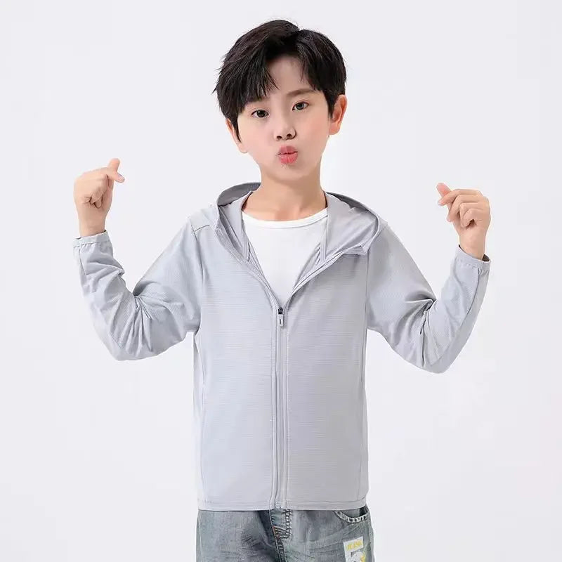 Summer Skin Clothing for Men and Women, Adult Parent-child Children Sun Protection Clothing Sunshade Clothing Outdoor