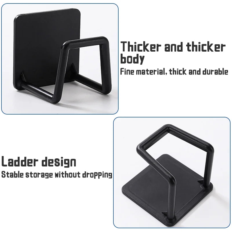 Kitchen Sink Sponges Holder Self Adhesive Drain Drying Rack Bathroom Basin Rack Storage Hooks Kitchen Wall Hooks Accessories