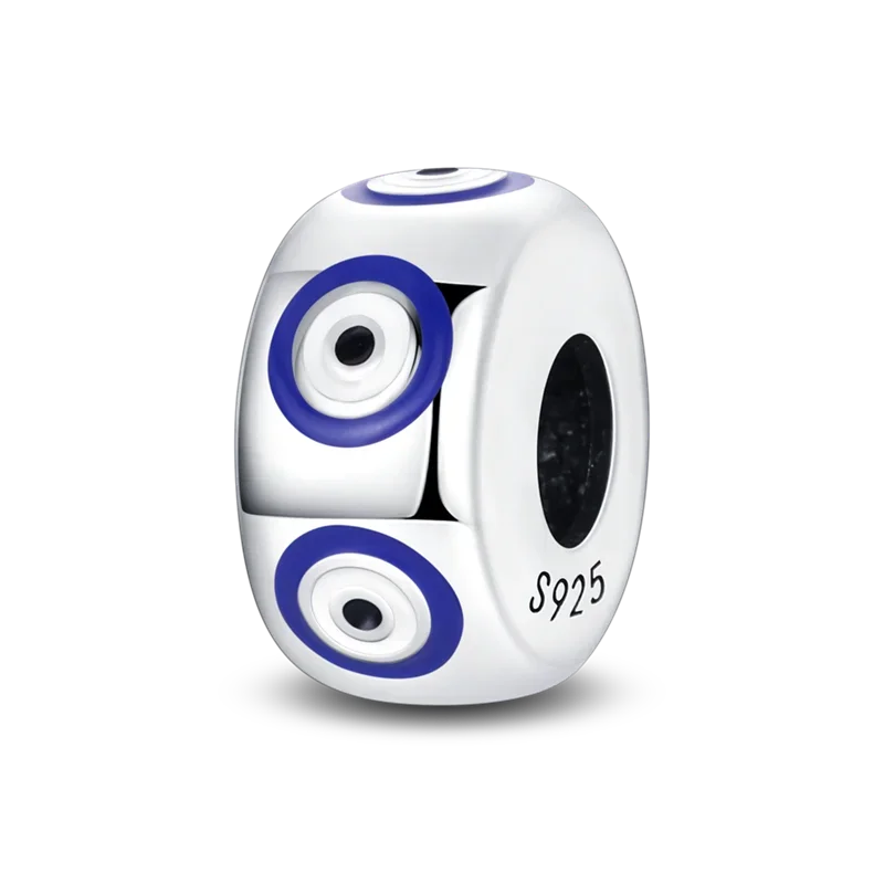 Hot Sale 925 Silver Color Evil Eye Charm Demon Eye Bead For Original  Bracelet&Bangle DIY Making Fashion Jewelry Gift