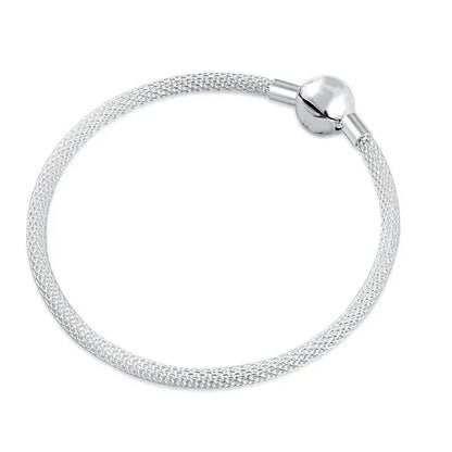 2025 New Disney Mickey Mouse Spider Man Heart Clip Original 925 Silver Plated Bracelet Love Buckle Bead Decoration DIY Women's