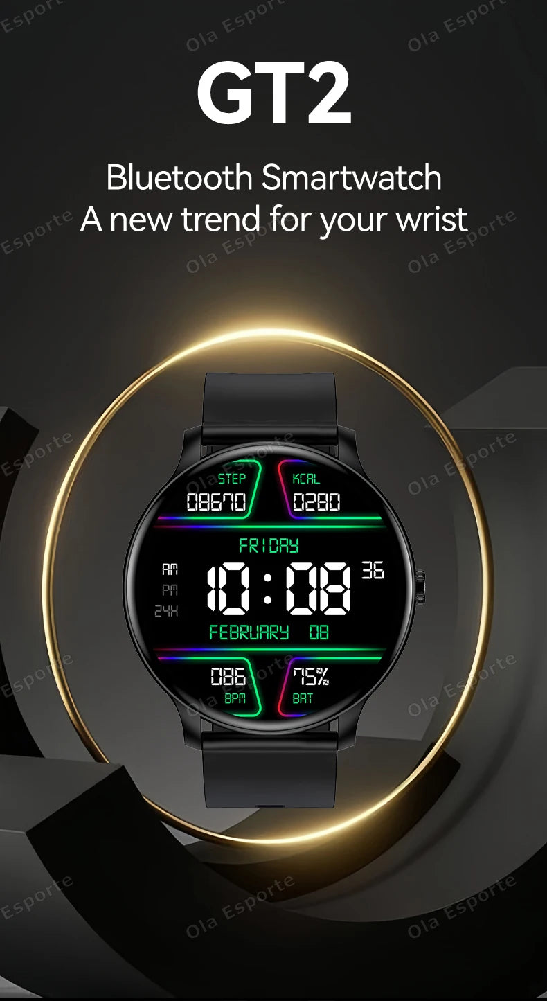 New Smart Watch 2025 Men Women Full Touch Screen Sport Fitness Watch IP67 Waterproof Bluetooth Call For Android IOS Smartwatch
