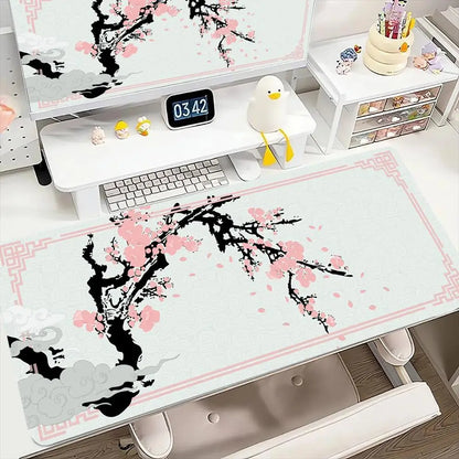 Cherry Blossom scenery mouse pad game washable rubber plus long table mat non-slip home office decorative computer accessories