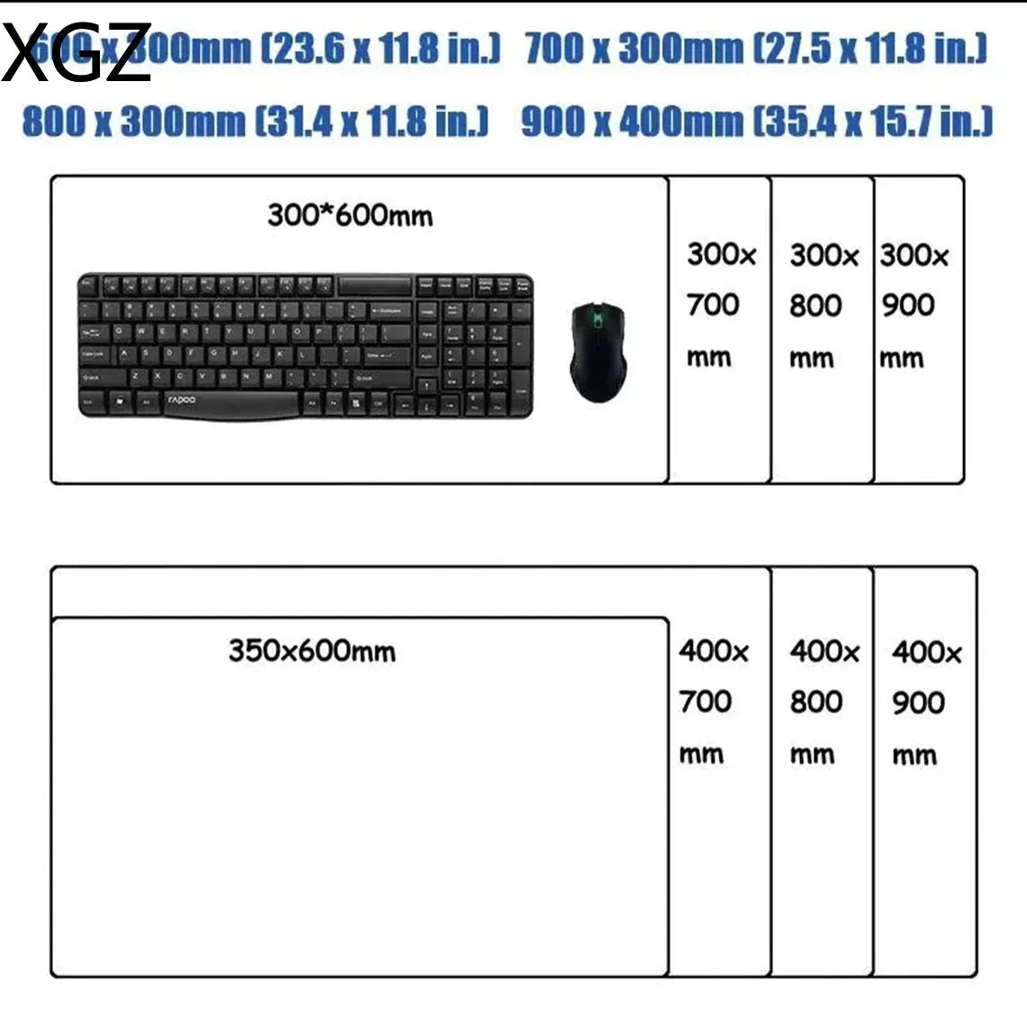 DIY custom image gaming mouse pad, large desk pad 90X40cm high-definition personalized anti slip washable home and office