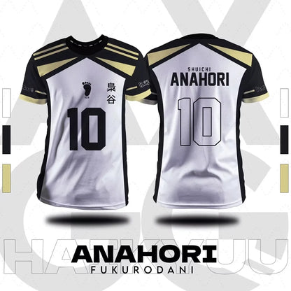 New Summer Fall Haikyuu Fukurodani Cartoon Anime Cosplay Men Jersey Summer Short Sleeve Children Tee Top Fashion Women T-Shirt
